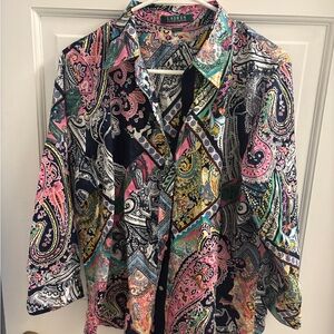 Lauren Ralph Lauren Vibrant Paisley Blouse